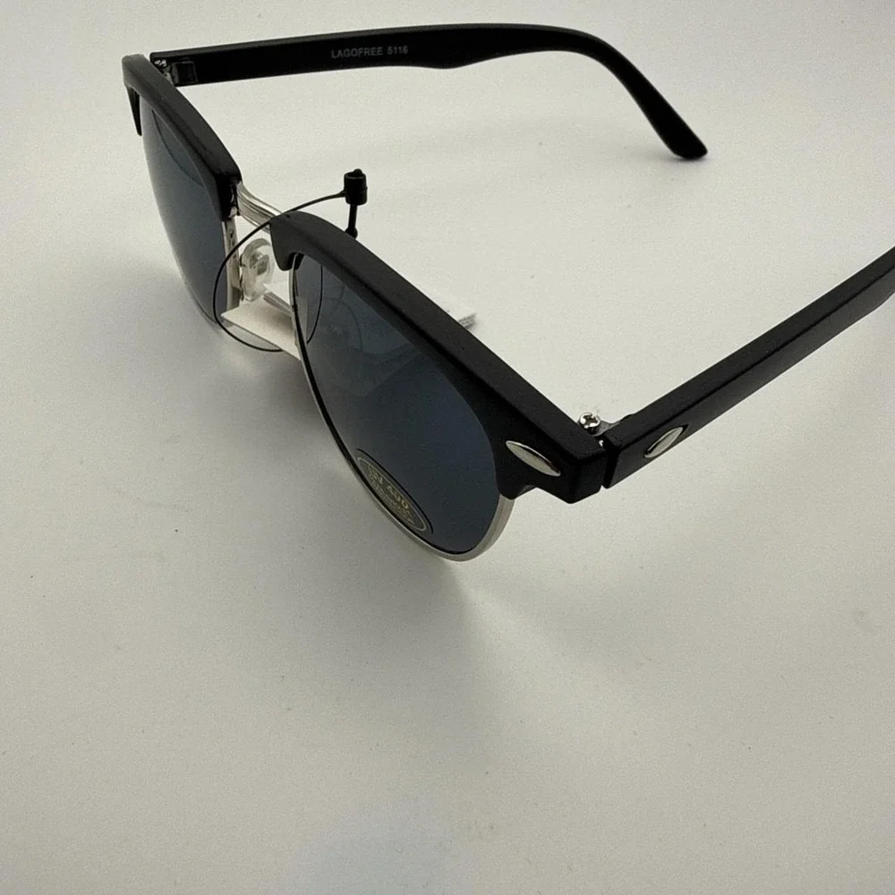 LAGOFREE Moda Italy 5116 Sunglasses -UV400 protection- Polarized Lens Black NWT